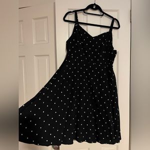 Old Navy Black and White Polka dot dress, size XL
